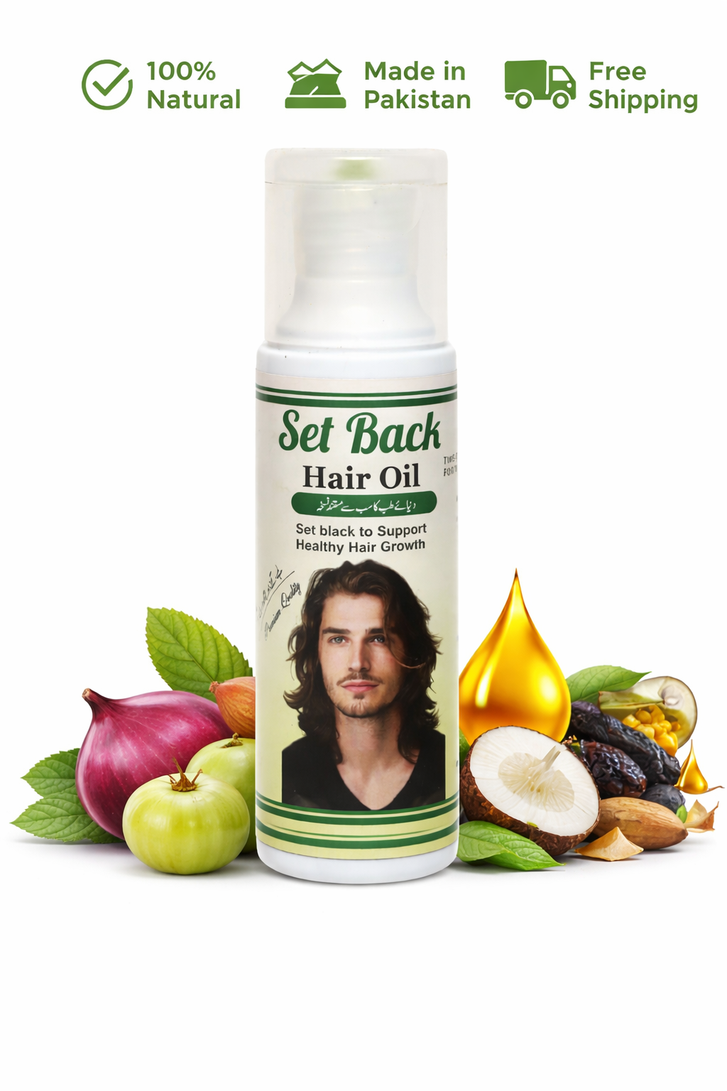 Setback Hair Oil – Advanced Hair Growth Formula